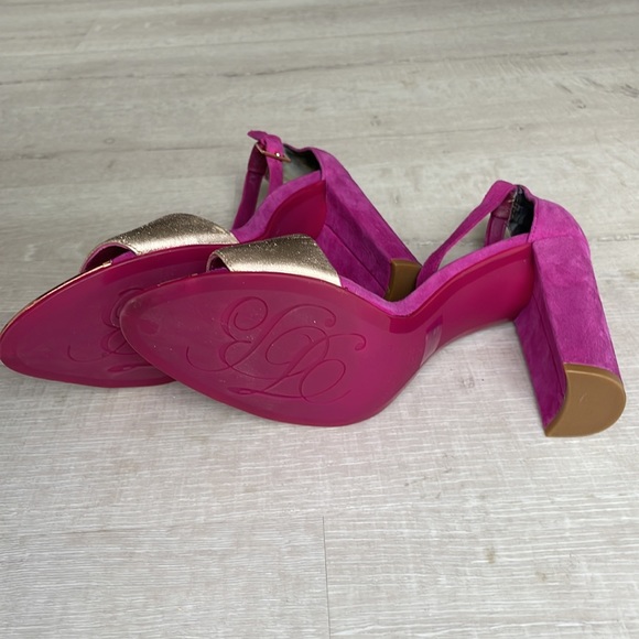 Ted Baker heels in rich purple/pink with rose gold - Picture 4 of 5